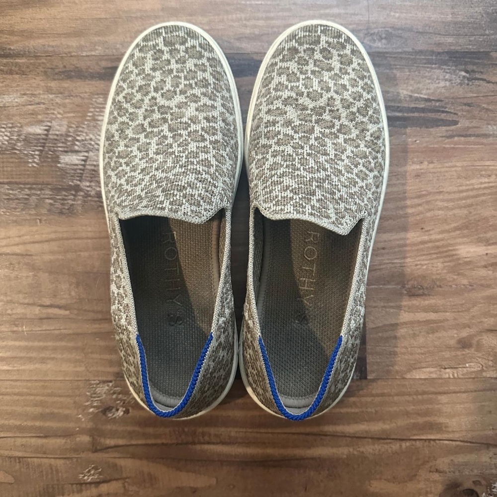 Rothy's OG Slip-on Sneaker Size 5.5 Leopard Spot
